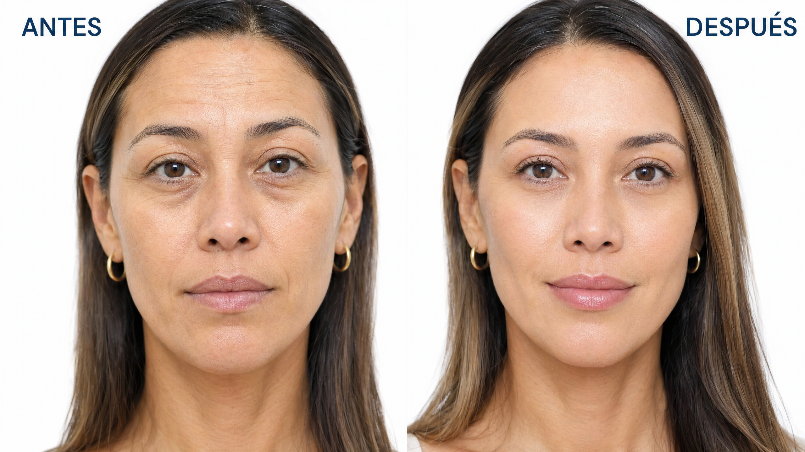 Antes y después Full Face